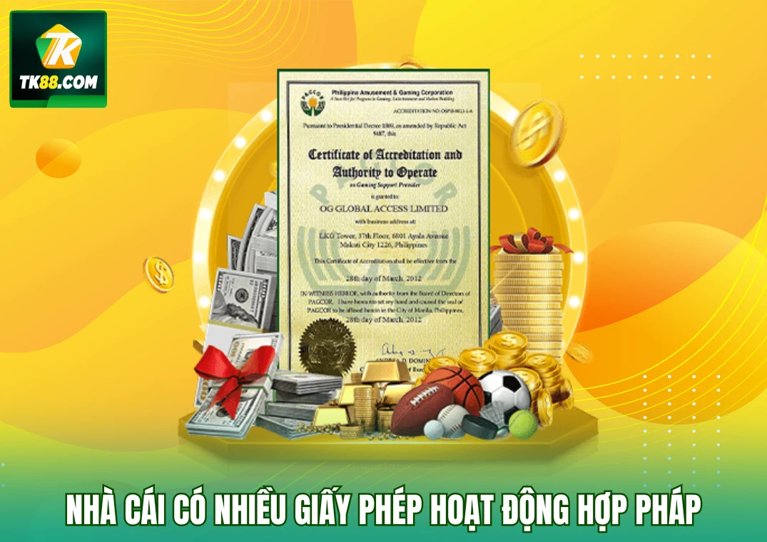 Giấy phép hoạt động hợp pháp